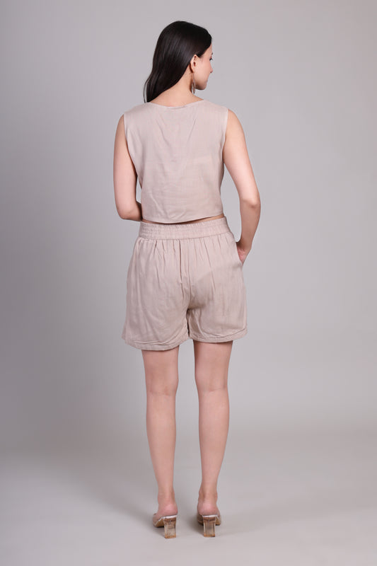 Clay calm Shorts set