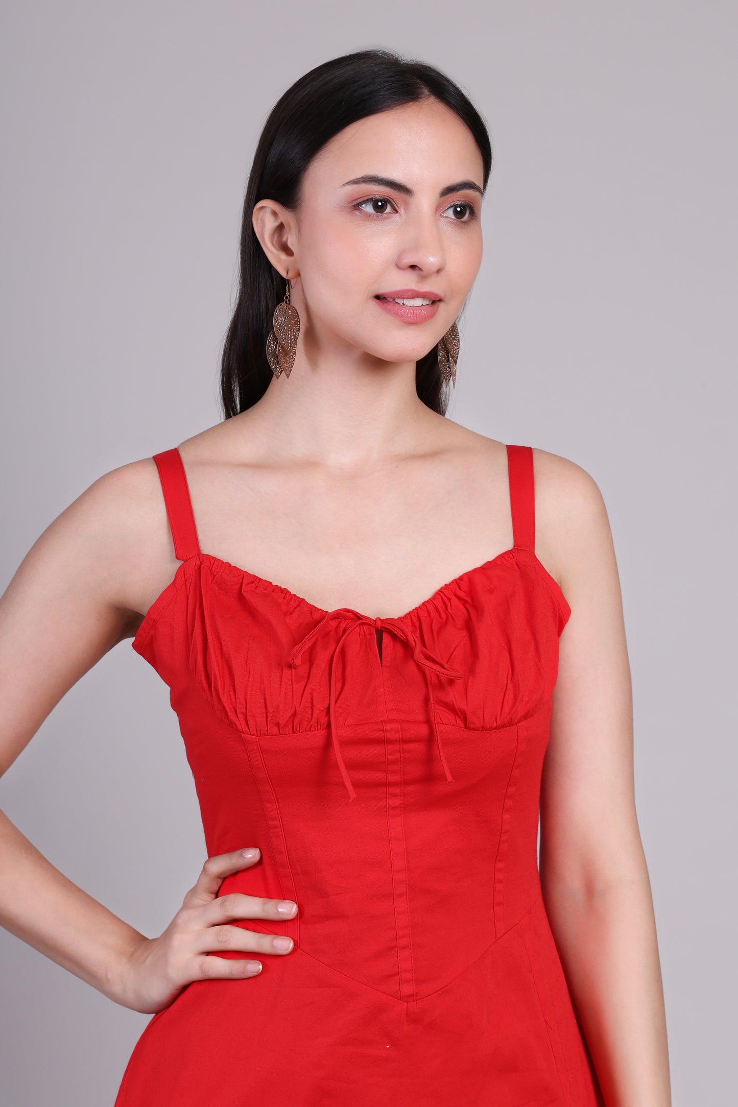 Strawberry swing red corset dress