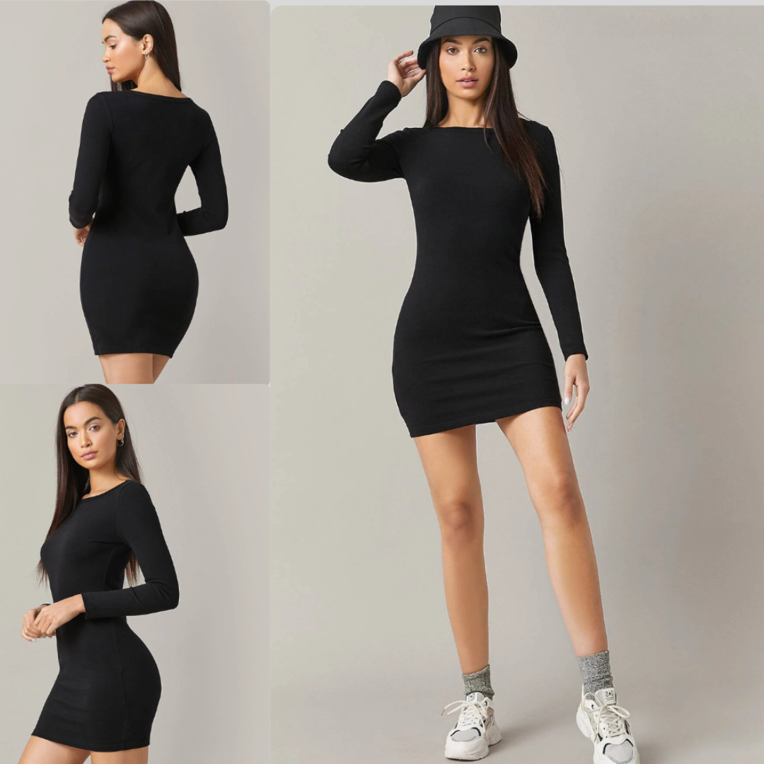 Ember Elegance Bodycon Dress