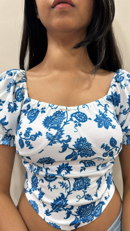 Aegean Breeze Crop Top