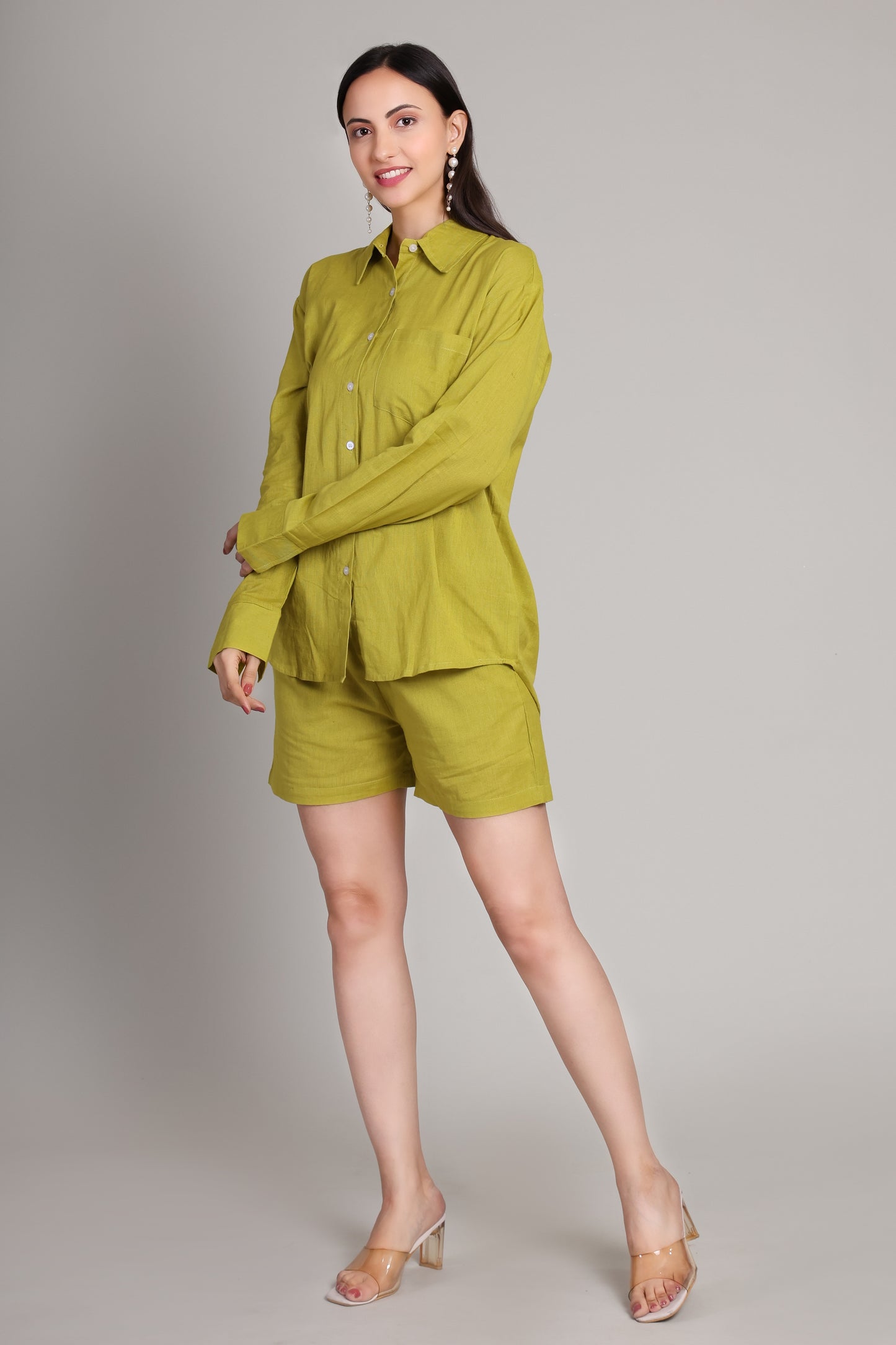 Lime Linen Co-ord set