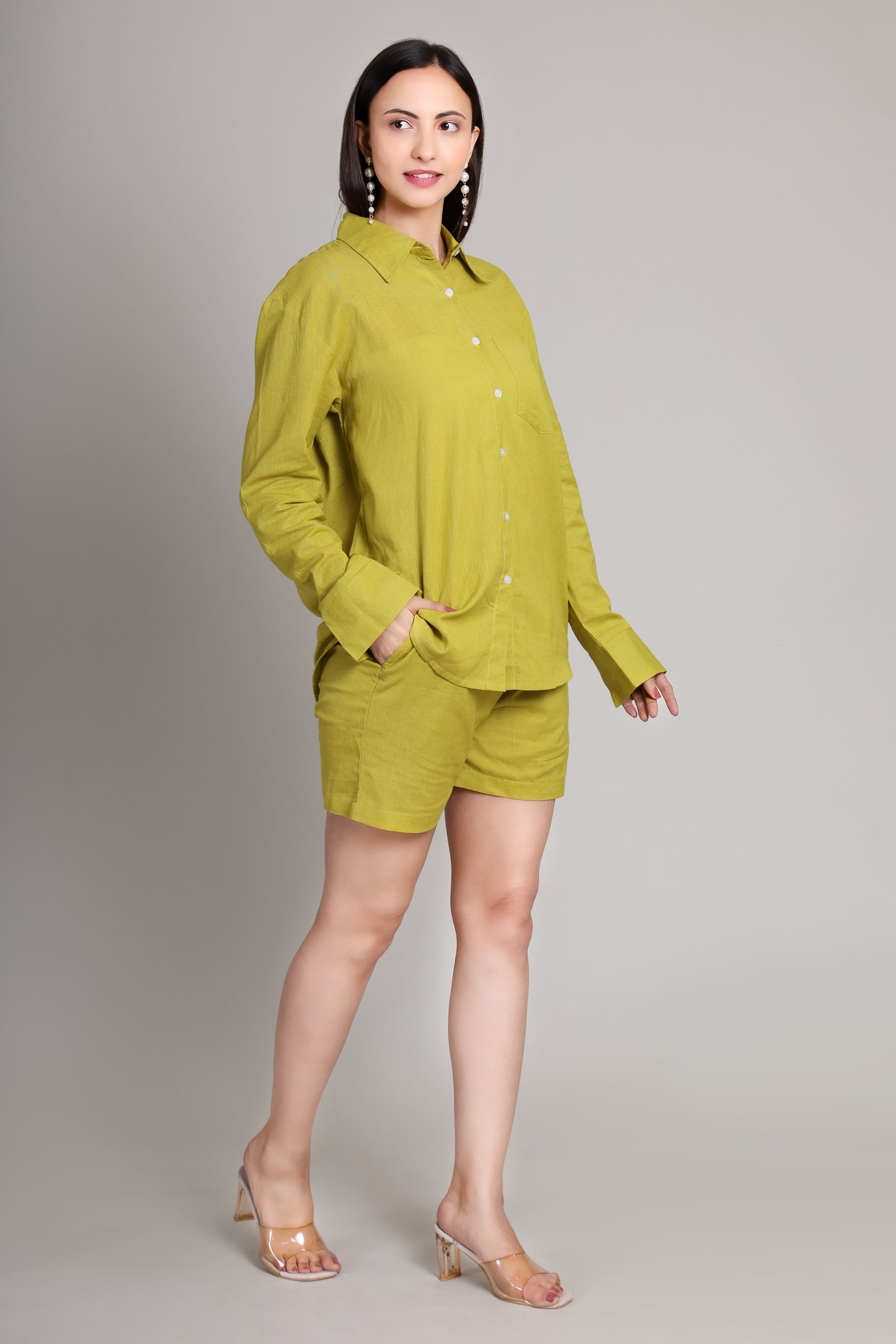 Lime Linen Co-ord set