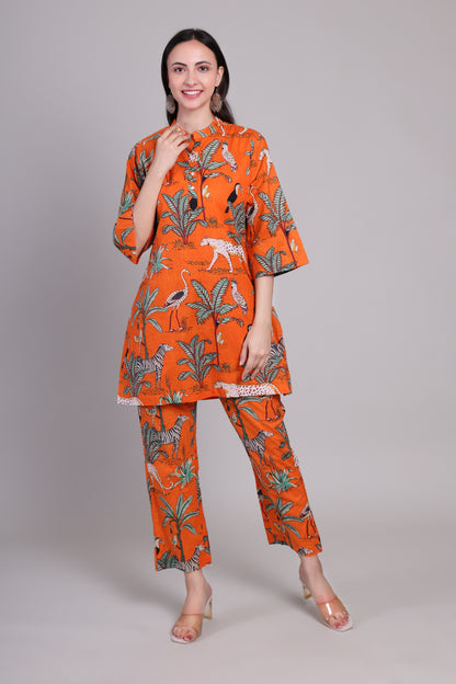 Jungle Flare Citrus night suit