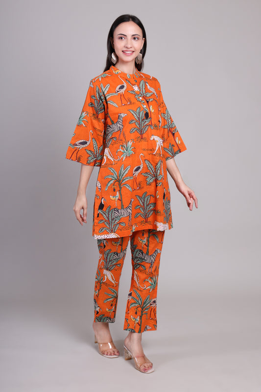 Jungle Flare Citrus night suit