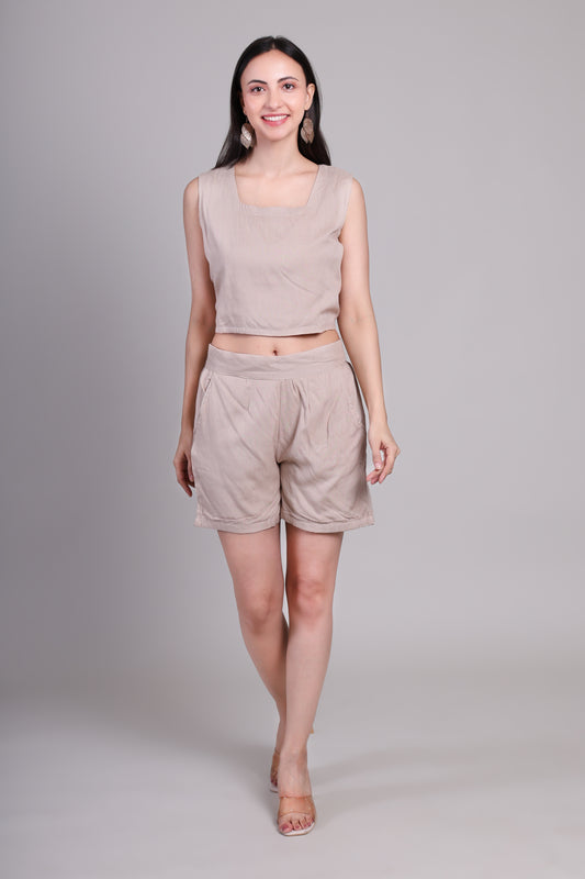 Clay calm Shorts set