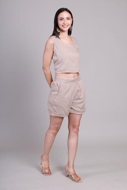 Clay calm Shorts set