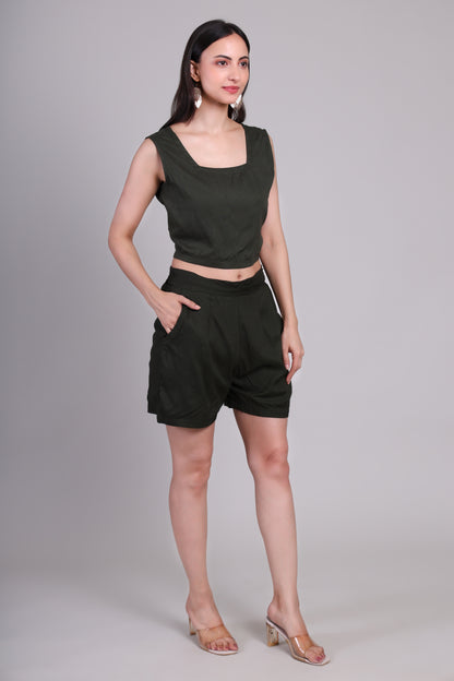 Moss drift Shorts set