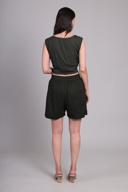 Moss drift Shorts set