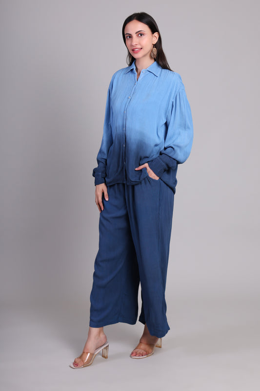 Organic cotton Indigo drift set
