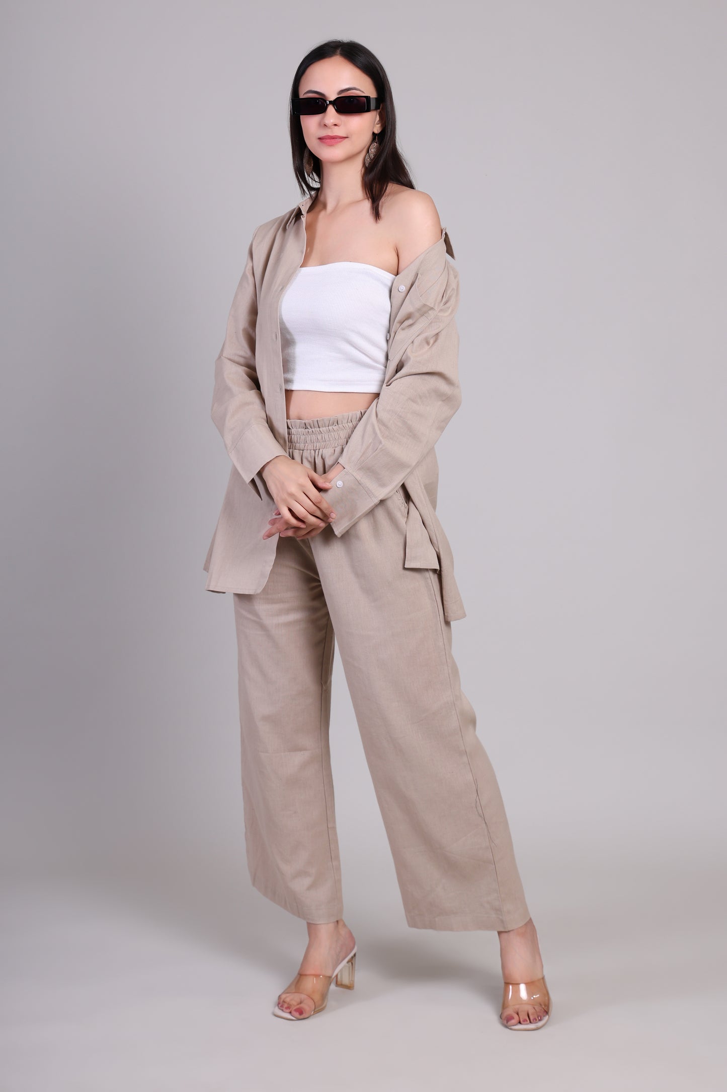 Organic cotton beige set