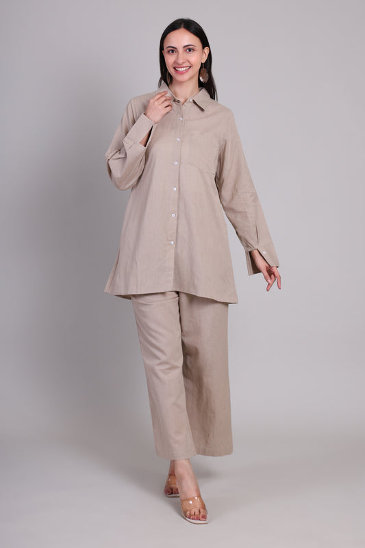 Organic cotton beige set