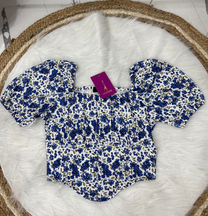 Midnight Bloom Corset Top