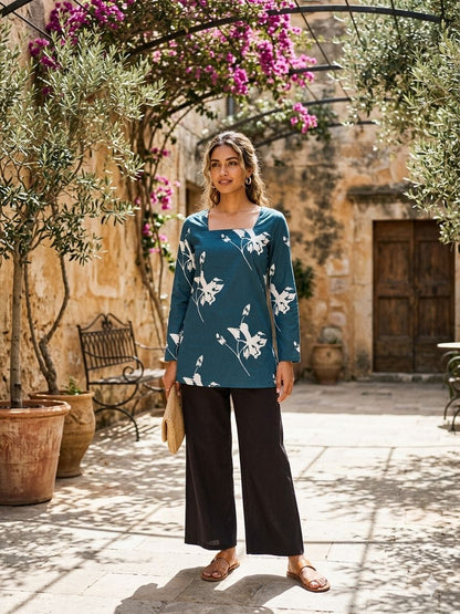 modern floral kurti design India
