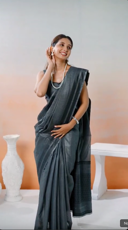 TempleWeave Pure Spun Cotton Saree
