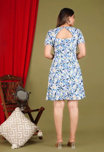 Blue Lagoon Floral Dress