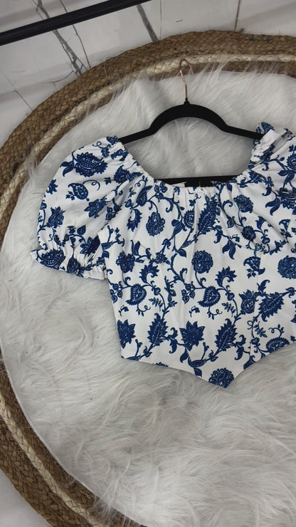 Aegean Breeze Crop Top