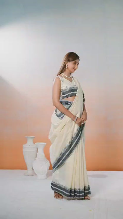 TempleWeave Pure Spun Cotton Saree