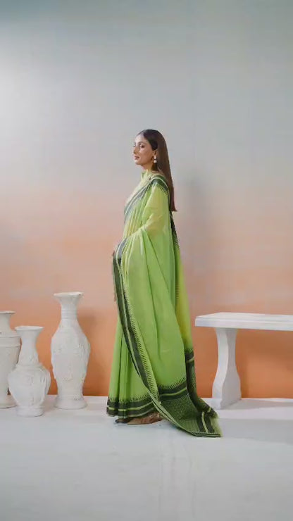 TempleWeave Pure Spun Cotton Saree