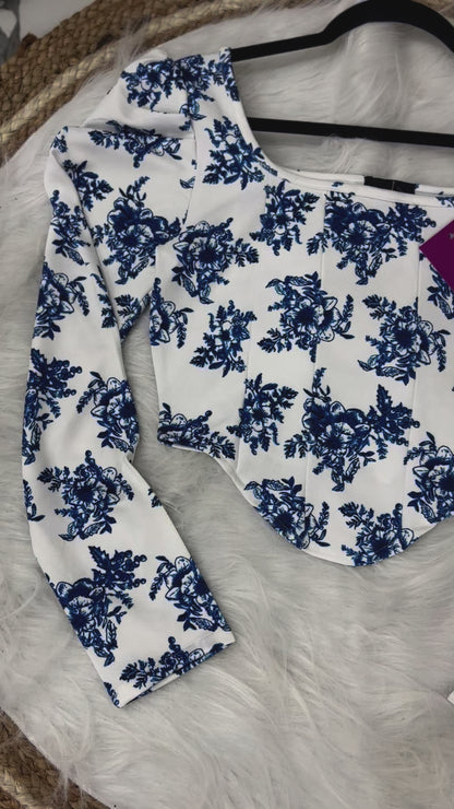 Blue Horizon Corset Top