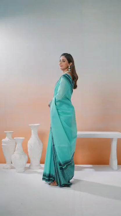 TempleWeave Pure Spun Cotton Saree