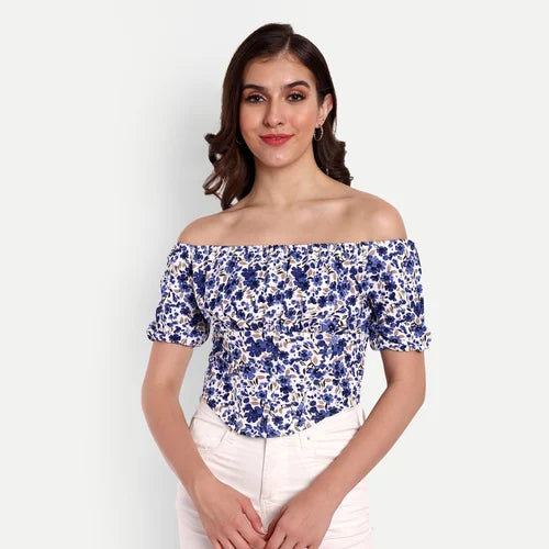 Midnight Bloom Corset Top